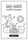 ABC Alphabet Colouring & Tracing Book - Ages 3-6 | PDF