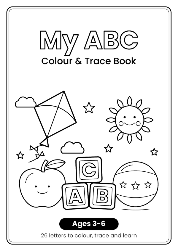 ABC Alphabet Colouring & Tracing Book - Ages 3-6 | PDF